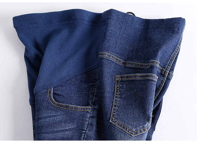 Стрейч синие джинсовые комбинезоны для беременных Для женщин для беременных Брюки обтягивающие джинсы беременность и кормление Костюмы