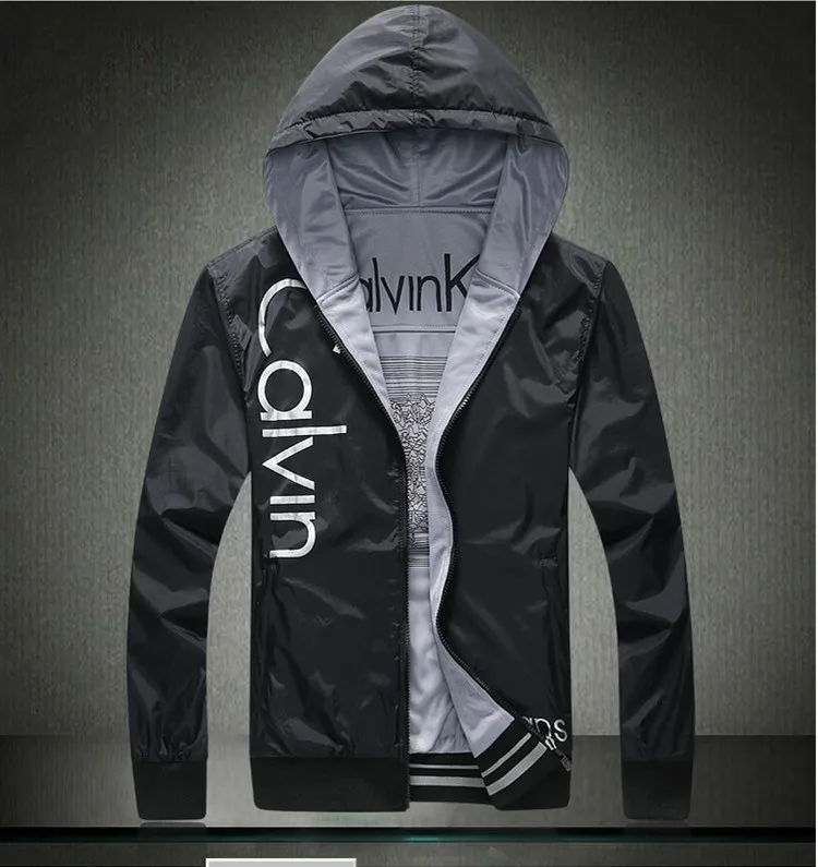 

Free shipping man and woman jacket clothing outerwear fashion casual hooded sports outdoor windproof thin double faced jacket