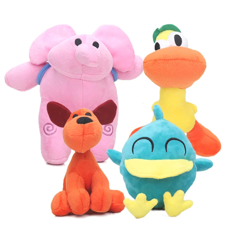 

12-26cm Pocoyo Dog Duck Elephant Plush Doll Pocoyo Toys Elly Pato Loula Soft Stufffed Animal Dolls Toy Birthday Party Supplies