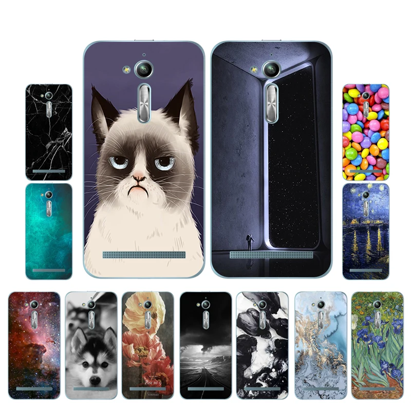 

For Asus Zenfone Go ZB500KL ZB500KG Case Soft for Zenfone Go Silicon Cover Scenery Painted For Zenfone Go ZB500KG 5.0" TPU Coque