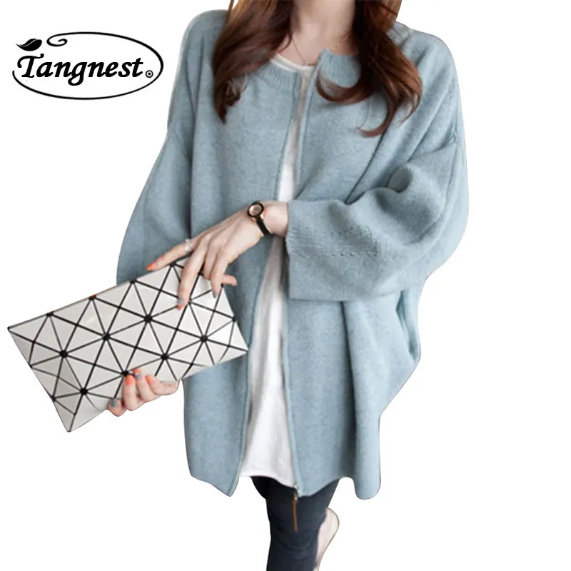 2016 Осень Новый Повседневная Твердые Плюс Размер Кардиганы Женщины Моды Летучая