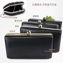 Purse Making Supplies And Get Free Shipping On Aliexpress 18x10 Cm Gold Color Metal Purse Making Supplies Frame With Black Plastic Box Clutch Bag Parts
