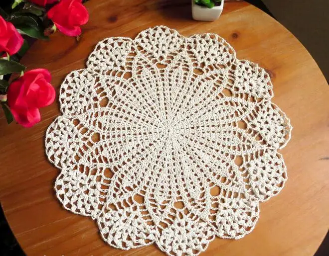 حار القطن الدانتيل الجدول مكان حصيرة سادة القماش الكروشيه تحديد الموقع كأس جولة كوستر الزفاف القدح اليدوية شرب الشاي القهوة المفرش المطبخ