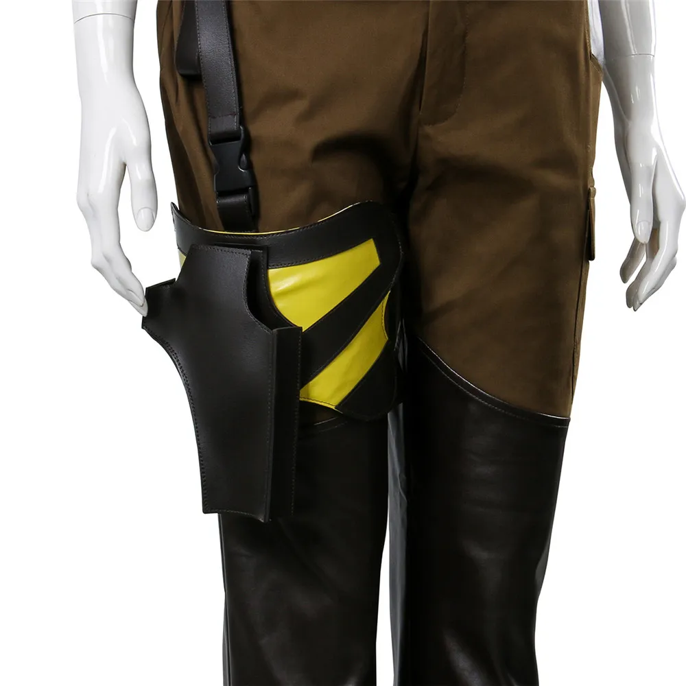 Women's Lara Croft Dark Blue & Army Green Costume for Halloween and Christmas, inspired by the Shadow of the Tomb Raider Movie image 6