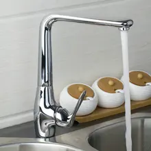 Best Soild латунь одной ручкой Поворотный 360 Chrome 92362 Раковина Одной ручкой воды Кухня torneira судно смеситель кран