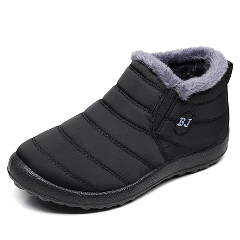 

shoes woman 2018 winter waterproof sneakers women lightweight warm black casual shoes for women flat down tenis feminino shoes