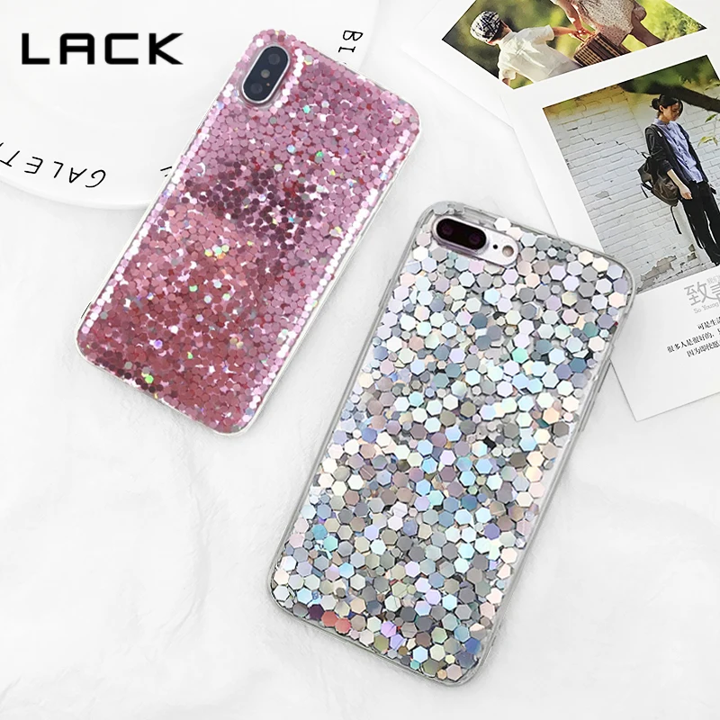Блестящие Чехлы для iphone 7 Plus блестящий чехол с блестками 6 s 8 X модная мягкая задняя