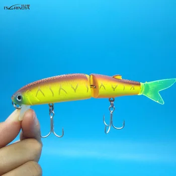 

TSURINOYA 5PCS/LOT 2 Segments Hard Fishing Lures 13g/113mm Minnow Fishing Lure Artifical Bait hard lure