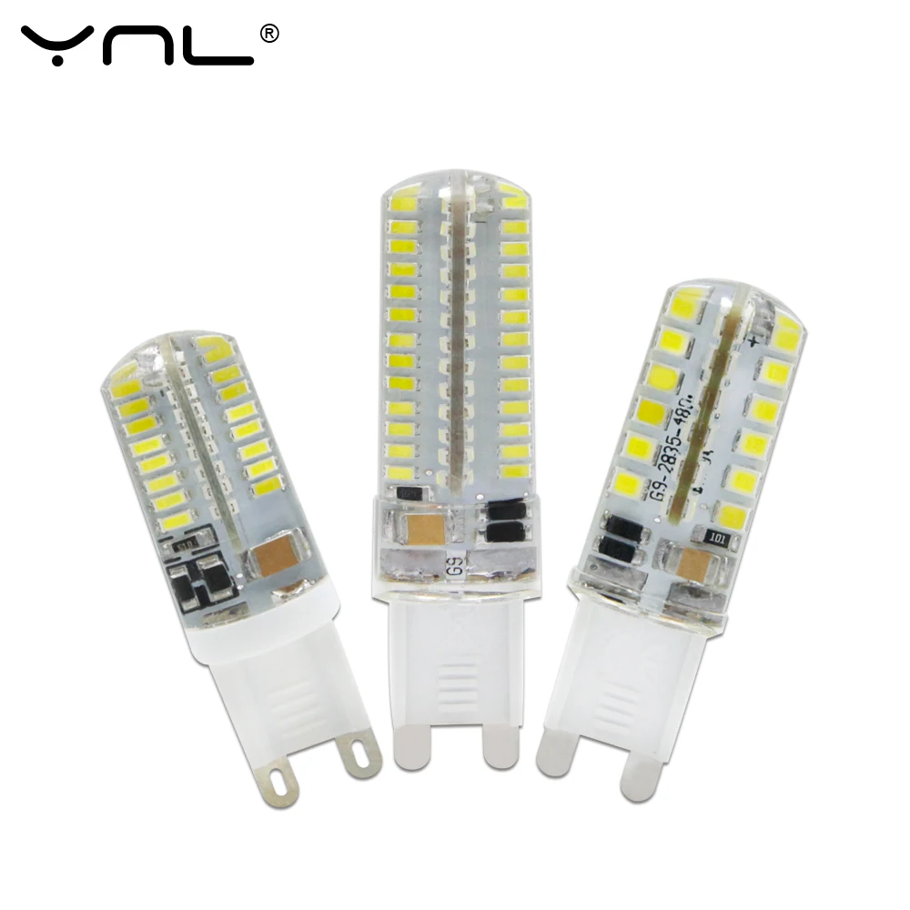 YNL 220V 240V SMD 3014 LED G9 кукурузная лампа 3W 2W Супер яркая 360 градусов Замена 30W галогенная