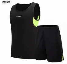 ZMSM Men’s sleeveless Running Sets Training Suit Sports vest shorts Running shirt Basketball jerseys Against the suit JUN861