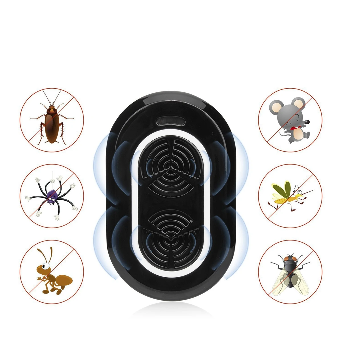 High Quality Ultrasonic Pest Repeller Electronic Pests Control Repel Mouse Bugs Mosquitoes Killer for Kids Baby Care Elder Adult ultrasonic pest repeller electronic mouse control tool