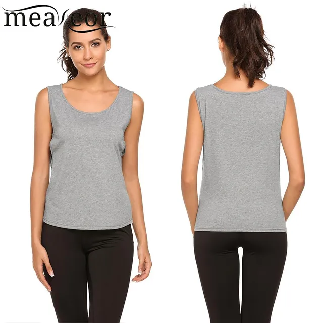 Meaneor Side Cut off Tops Loose Side Cut off Basic Ladies T shirt Tops