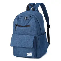 Мужской походный рюкзак для ноутбука Женская Повседневная сумка большой емкости школьные сумки для подростков девочек мужские однотонные