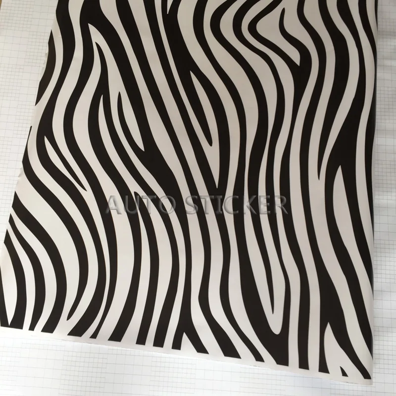 Small Zebra skin car wrap 1 