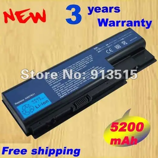 Аккумулятор для ноутбука ACER Aspire 5920 6920 6920G 7520 7720 Series AS07B31 AS07B32 AS07B41 AS07B51 AS07B71 AS07B72|battery