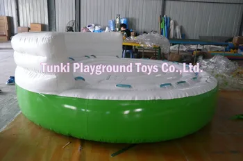 

inflatable crazy UFO 6 seats water towable tube