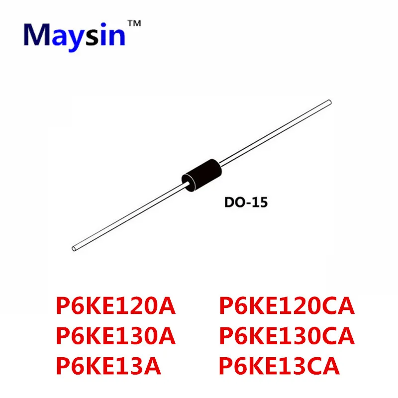 

100PCS DO-15 P6KE120A P6KE120CA P6KE130A P6KE130CA P6KE13A P6KE13CA DO-204AC HIGH QUALITY