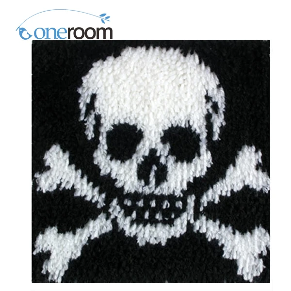 

Oneroom People stones DIY Unfinished Crocheting Yarn Mat Latch Hook Rug Kit Floor Mat Santa Claus Picture Carpet Set