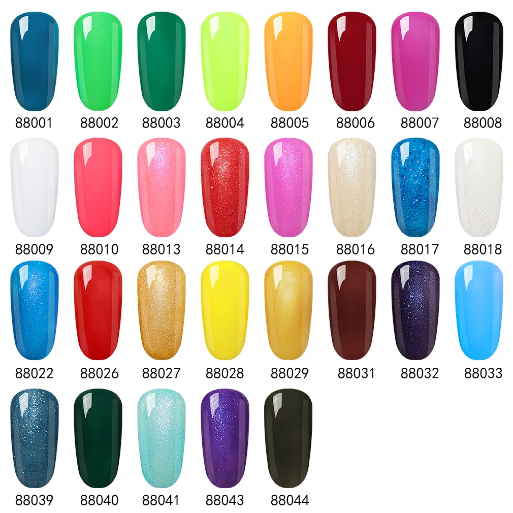 HNM UV LED Changeable Gel Polish Manicure Multi Color Marble Effect Color Dizzy Lacquer Base D1 D2
