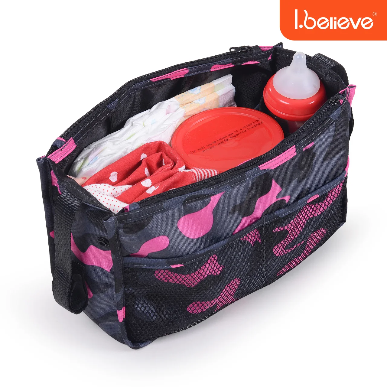 

I.believe love Beili Mummy bag stroller large capacity Mummy bag multifunction hand carry bag