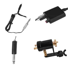 Microblading татуировки комплект Ротари татуировки Machine Gun Питание педаль губы брови Eyeline перманентного макияжа питания