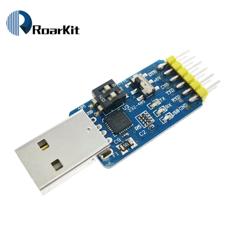 

Six multifunction serial module 6 in 1 CP2102 usb turn TTL 485 232 Huzhuan 3.3V / 5V compatible