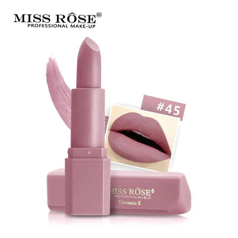 49# Miss Rose Новые матовые помады женские сексуальные красные губы цветная Косметика Batom водостойкая стойкая нюдовая Помада Макияж