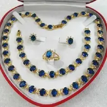 Африканские бусы комплект ювелирных изделий Природный женщины подарок камень драгоценный камень желтый Серьги Браслет Цепочки и ожерелья кольцо изысканные свадебные широкий королева