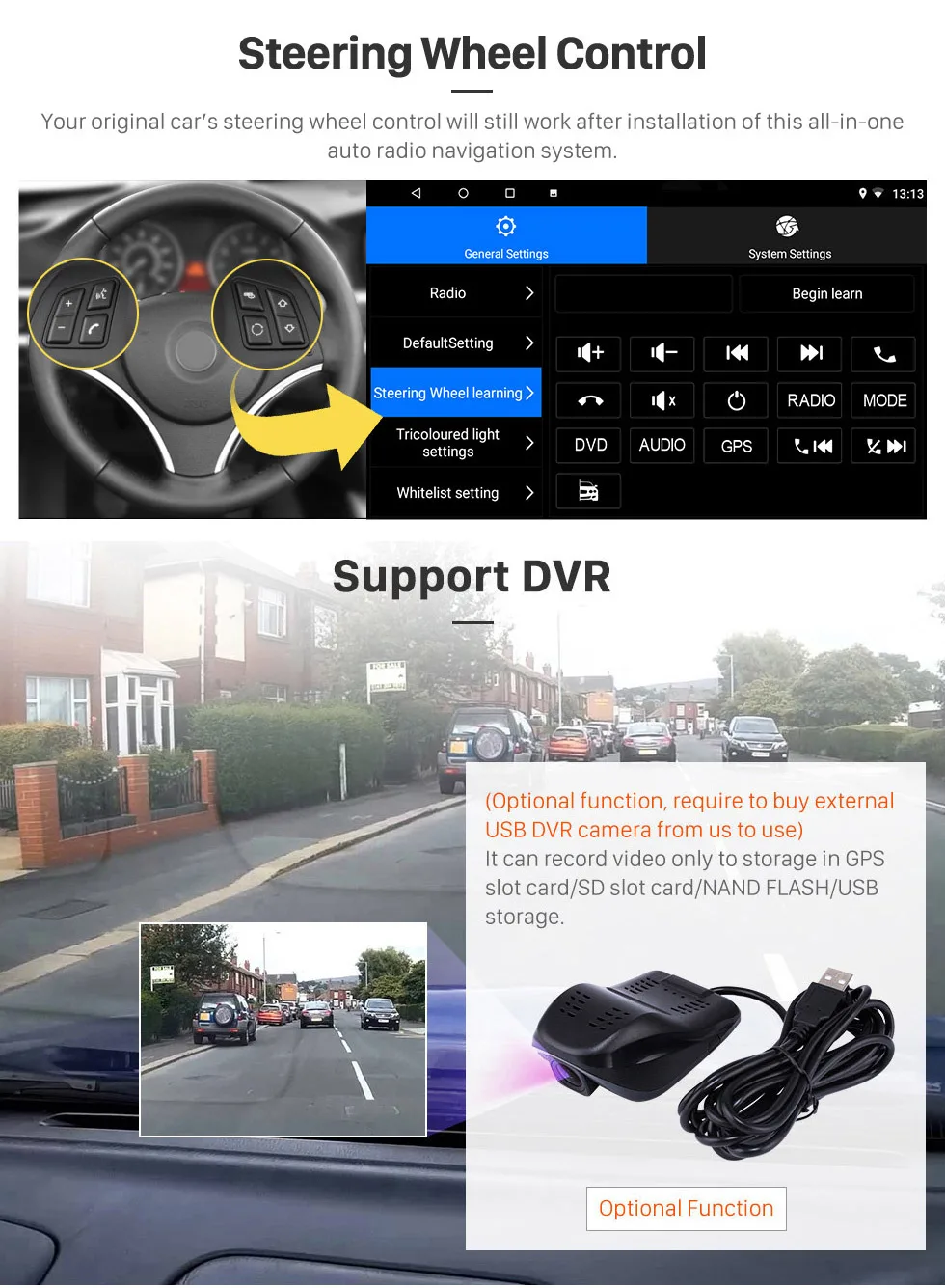 Discount Seicane Andriod 8.1 Car Radio Head Unit GPS Navi player For Universal VW Volkswagen Golf Polo Passat cc b5 b6 SEAT LEON Sharan 8