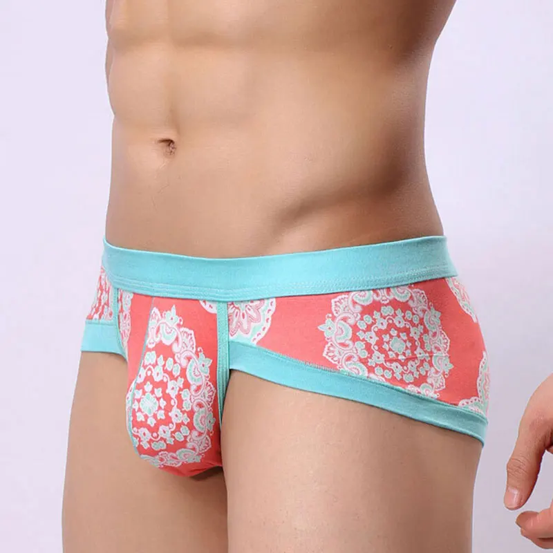 New Arrival Men Briefs Underwear Men's Sexy Print Breathable Brief