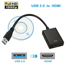 USB 3,0 HDMI 1080 P Внешний видео Графическая карта Кабель-адаптер кабель преобразователя USB3.0 HDMI Multi Monitor Дисплей HDTV адаптер