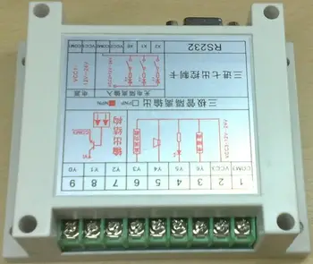 

3 in 8 out optocoupler isolation serial port IO transistor controller with shell + label (NPN output)