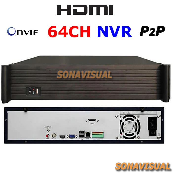 Best Price P2P 64 Channel NVR Full Onvif Video Recorder NVR 64CH 960P
