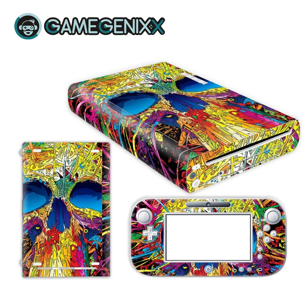 

GAMEGENIXX Skin Sticker Vinyl Decal Protective Cover Skin for Nintendo WiiU - Skull