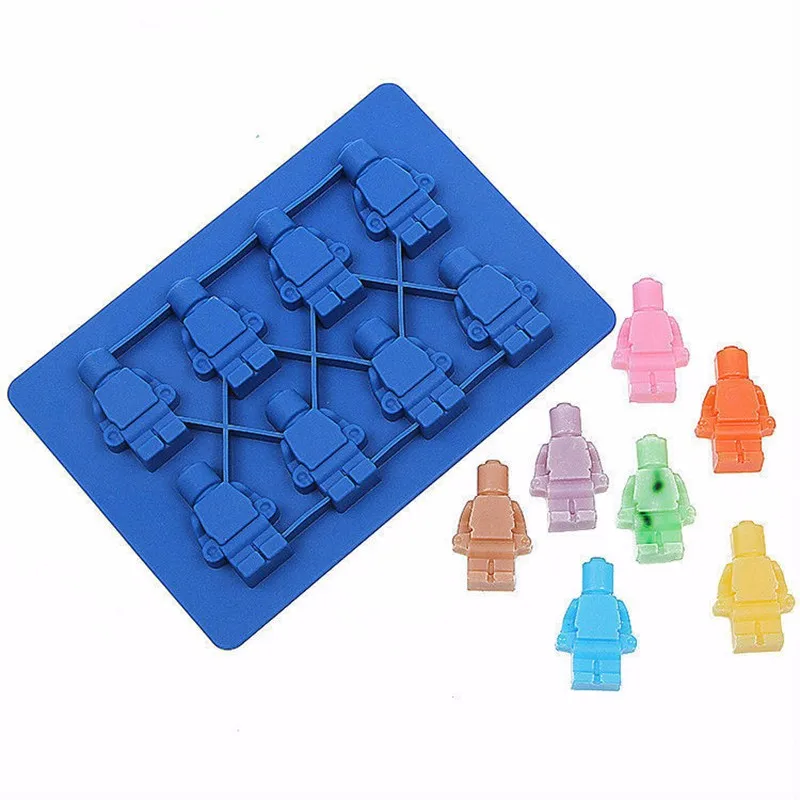 1 шт. квадратная игрушка Lego в форме кирпича силиконовая форма для кекса