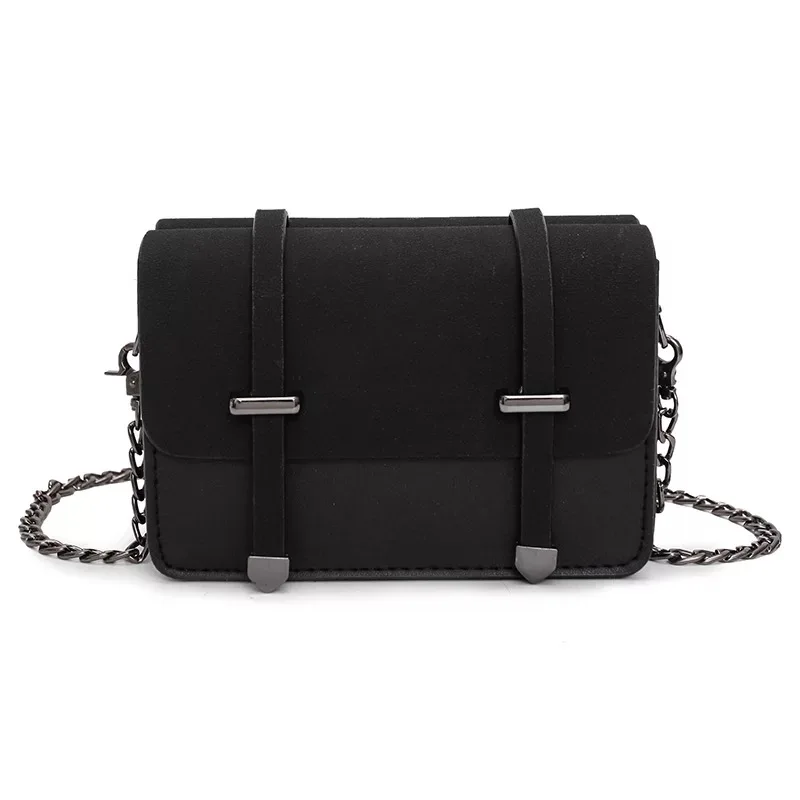 

Chain Crossbody Bags for Women 2018 PU Leather Ladies Small Shoulder Bags Double Sided Flap Handbag Woman Messenger Bags