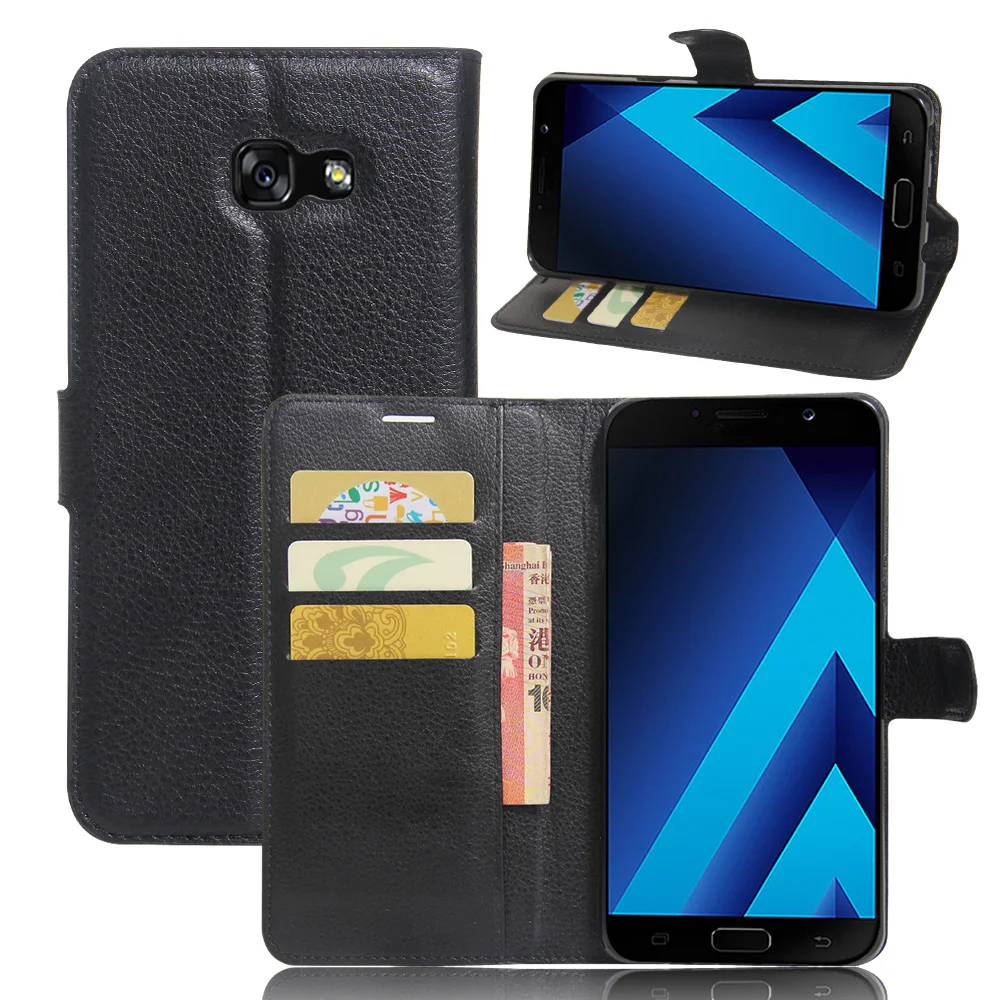 

YINGHUI For Samsung Galaxy A7 2017 A720 Phone Case Flip PU Leather Case Back Cover For A7 2017 Samsung Case With Stand Function