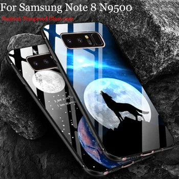

2pcs Tempered Glass case For Samsung Galaxy Note 8 case For samsung galaxy Note8 cover shell Fashion Mirror N9500 phone Cases