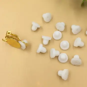 

1000pcs Earring accessorites Soft Silicone Anti Pain Pad Ear Clip Anti Pain Pad jewelry fitting DIY handmade jewelry gift