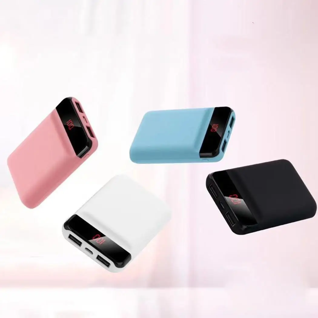 Мини 10000 мАч банк питания цифровой внешний аккумулятор комплект для мобильного телефона зарядное устройство повербанк для Xiaomi iPhone samsung подарки