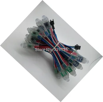 

SM16703 12mm waterproof rgb led module pixel light, Round shape, 50pcs/string, Waterproof IP68, DC5V input