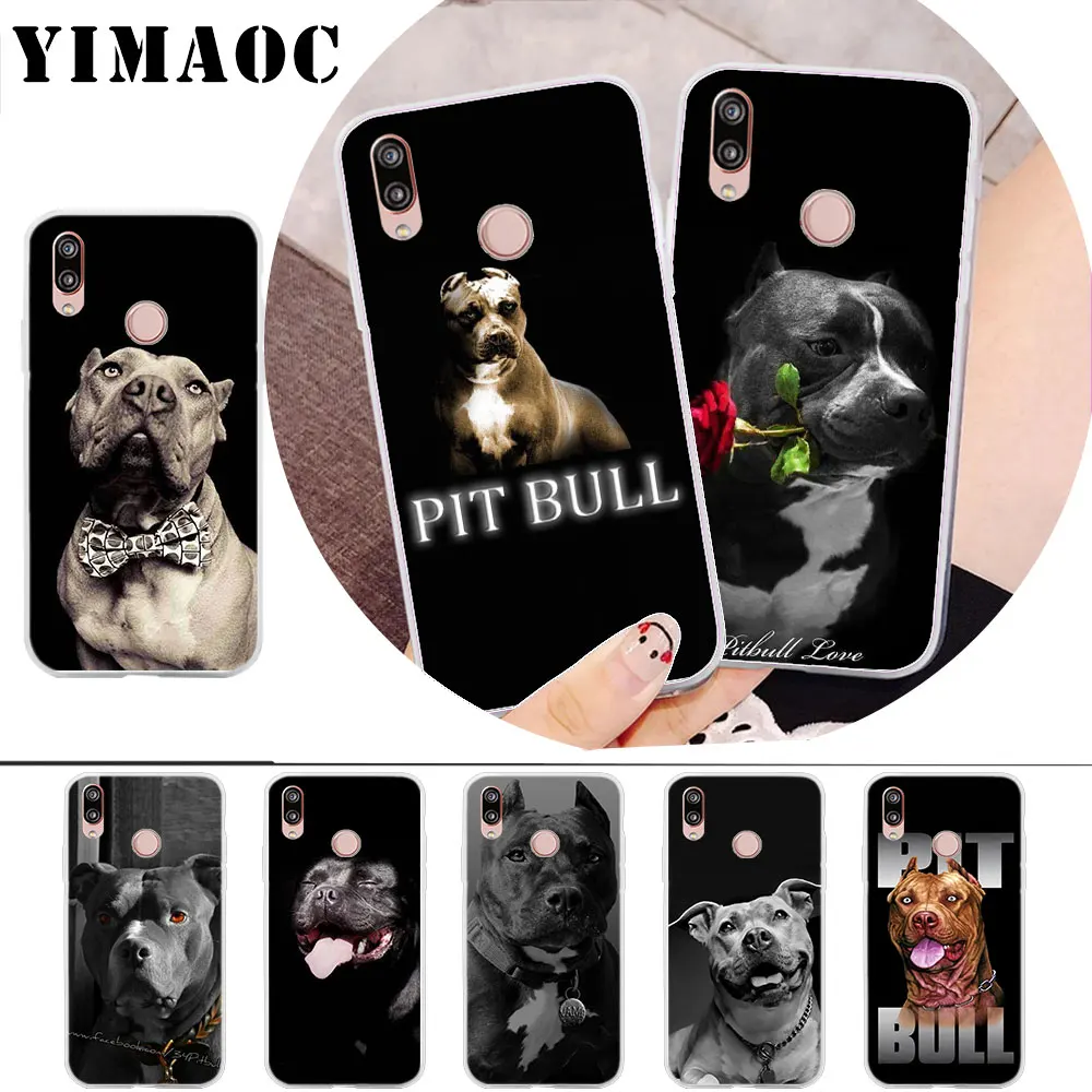 

YIMAOC Pit Bull Dog Pitbulls Soft Case for Huawei P30 P20 Pro P10 P9 P8 Lite P Smart Cover