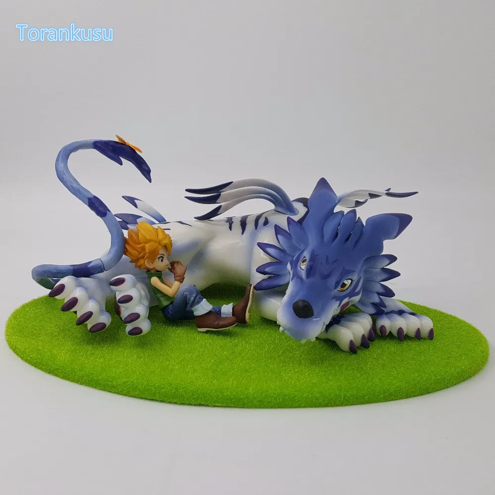 Digimon Action Figures Ishida Yamato Garurumon PVC Figures 130mm Digital Monster Model Toys Digimon Adventure Garurumon Doll