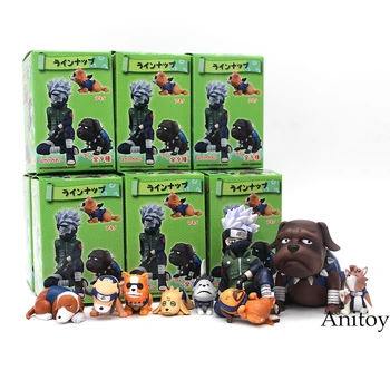 

Naruto Shippuden Young Kakashi Hatake 1/10 scale painted figure Eight Ren Dogs PVC Action figure Toys 9pcs/set 3-7.5cm