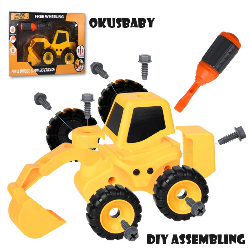 DIY сборка инженер игрушка автомобиль строительные блоки для автомобилей детей