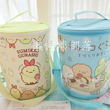 IVYYE Sumikko gurashi Модные Портативные плюшевые сумки для обедов, мультяшная сумка для пикника, коробка для еды, сумка для хранения для женщин, девочек, детей, Новинка