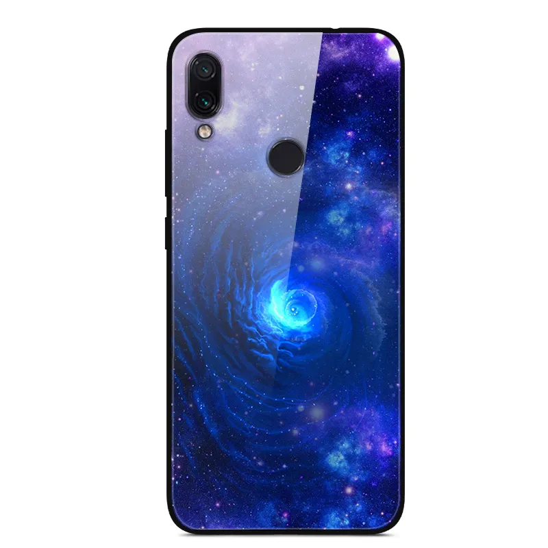 6,26 ''чехол для Xiaomi Redmi 7, силиконовый бампер+ стекло, жесткая задняя крышка из поликарбоната для Xiomi Redmi 7, чехол для телефона s Hoesje Funda Redmi7