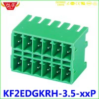 Kf2edgknh 3.5 2 p 12 12 p pcb plug in blocos terminais 15 edgknh 3.5mm 4pin f24pin fmcd 1