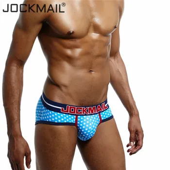 

JOCKMAIL Brand sexy Men Underwear Male Panties Cotton Printed breathable Gay Underwear Men Briefs Slip shorts Cueca Underpants