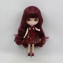 Обнаженная кукла Blyth, смешанные фиолетовые волосы фабричная кукла Модная Кукла подходит для DIY Изменить игрушка BJD для девочек